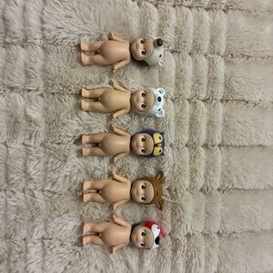 Animal Hat Doll Set with Colorful Designs